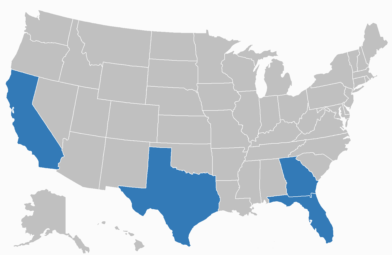 Coverage States Map